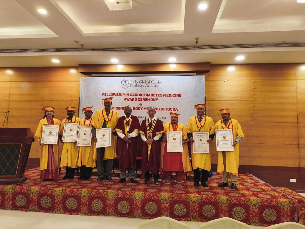 GCDC fellowship in cardio diabetes medicine award ceremony