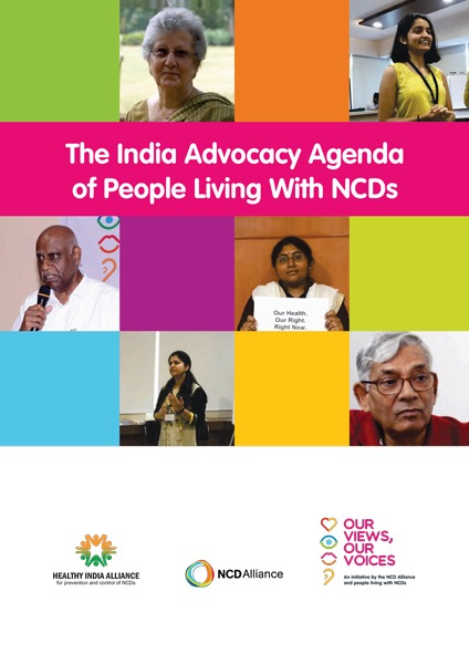 The India Advocacy Agenda of People Living With NCDs — Healthy India Alliance cover