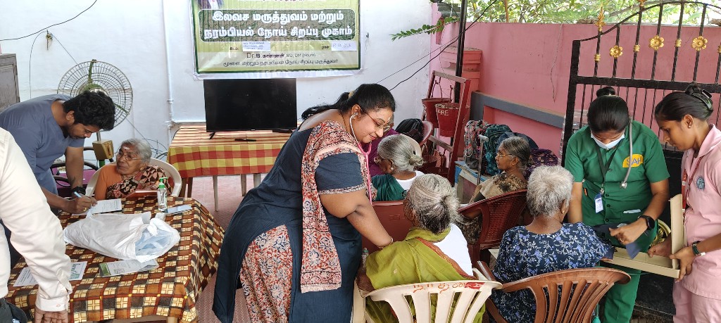 Free neurological special camp patient care