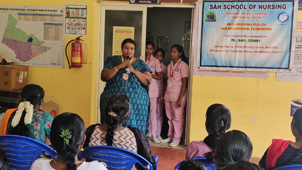 Health education address at SAH School of Nursing polyclinic